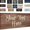 Custom Wood Address Sign With Owl Personalized Wood Signs